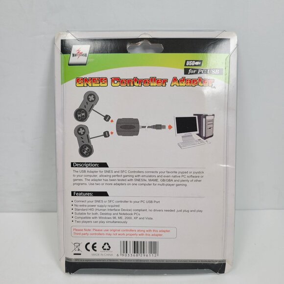 Mayflash PC044 SNES Controller Adapter for PC USB NEW - Picture 2 of 2